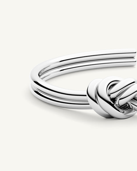 Dual Knot Bangle Polished | Waldor & Co. Bracelets – WALDOR & CO.
