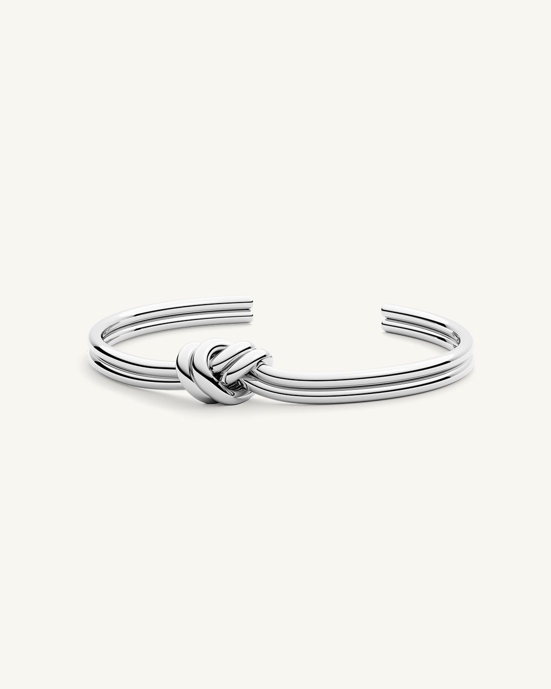 Silver on sale knot bangle