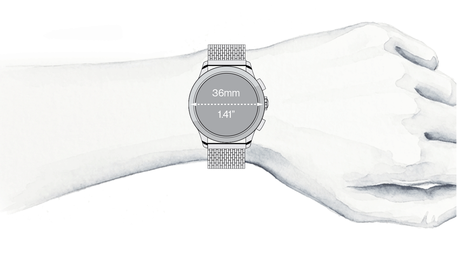 Chrono 36 Sardinia shown on a wrist